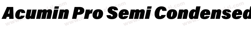 Acumin Pro Semi Condensed Ult Blk字体转换